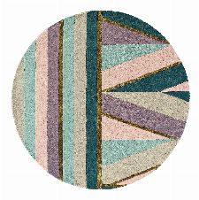 Bild: Ted Baker Schurwoll Teppich Sahara - Rund (Pink; 150 x 150 cm)