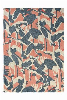 Bild: Ted Baker Wollteppich Cranes (Pink; 140 x 200 cm)