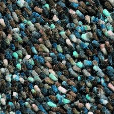 Bild: Teppich Rocks (Türkis/Braun; 250 x 350 cm)