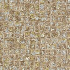 Bild: design id elegante Vliestapete Alpha AL1001-4 - Mosaikoptik (Beige/Gold/Silber)