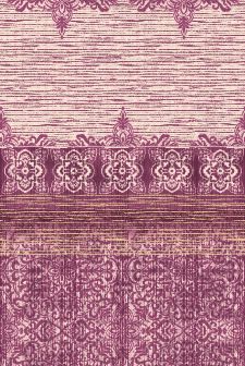 Bild: Eijffinger Tapeten Panel Sundari 375217 - Taj (Burgund; 280 x 186 cm)