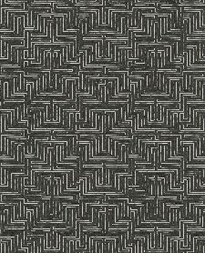 Bild: Eijffinger Vliestapete Siroc 376067 - Labyrinth Optik (Schwarz/Weiß)