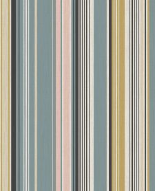 Bild: Eijffinger Tapete Stripes+ 377111 - strukturierte Streifen (Blau)