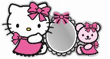 Bild: Kinder Wandsticker Hello Kitty 55260 (Bunt)