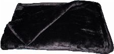 Bild: Mikrofaser-Wohndecke Cashmere-Feeling (Schwarz; 130 x 170 cm)