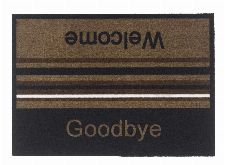 Bild: Schmutzfangmatte Welcome Goodbye (Braun)