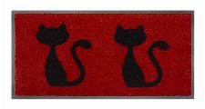 Bild: Schmutzfangmatte Katzen (Rot)