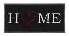 Bild: Schmutzfangmatte Home mit Herz (Schwarz)