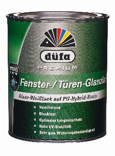 Bild: Premium Fenster- & Türlack glänzend (Weiß; 750 ml)