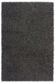 Bild: Günstiger Hochflorteppich - Funky (Anthrazit; 60 x 110 cm)