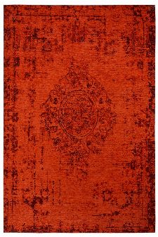 Bild: Jaquard Flachgewebe Teppich - Vintage Ornament (Rot; 77 x 150 cm)