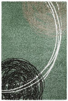 Bild: Moderner Teppich - Fantasy Lines (Jade; 160 x 230 cm)