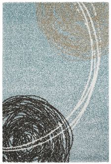 Bild: Moderner Teppich - Fantasy Lines (Ocean; 120 x 170 cm)