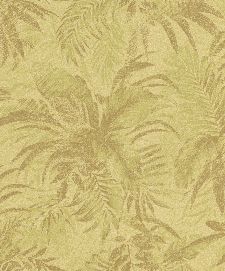 Bild: Rasch Textil Tapete Abaca 229133 - Blättermotiv (Hellgelb)