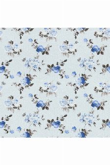 Bild: Rasch Textil Tapete 288727 Petite Fleur 4 - Rosenmuster (Blau)