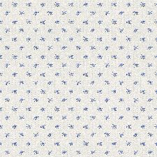 Bild: Rasch Textil Tapete 288734 Petite Fleur 4 - Punkte und Blüten (Weiß/Blau)