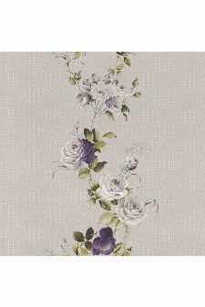 Bild: Rasch Textil Tapete 289014 Petite Fleur 4 - Rosenranke (Grau/Lila)