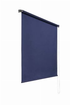 Bild: Lichtundurchlaessiges Seitenzugrollo (Marine; 240 x 100 cm)