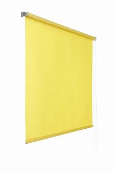 Bild: Lichtdurchlaessiges Seitenzugrollo (Gelb; 180 x 60 cm)