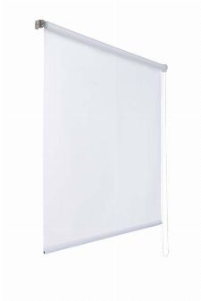 Bild: Lichtdurchlaessiges Seitenzugrollo (Weiß; 180 x 160 cm)