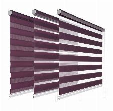 Bild: Duo Doppelrollo (Aubergine; 180 x 80 cm)