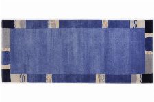 Bild: Handknüpfteppich Nepalus TK-02 (Blau; 40 x 60 cm)