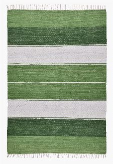Bild: Webteppich Happy Design Stripes (Grün; 180 x 120 cm)