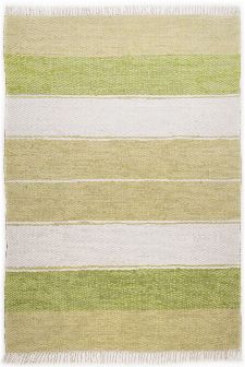 Bild: Webteppich Happy Design Stripes (Grün; 230 x 160 cm)