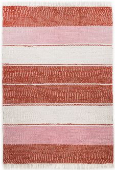 Bild: Webteppich Happy Design Stripes (Rot; 120 x 60 cm)