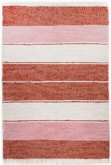 Bild: Webteppich Happy Design Stripes (Rot; 230 x 160 cm)