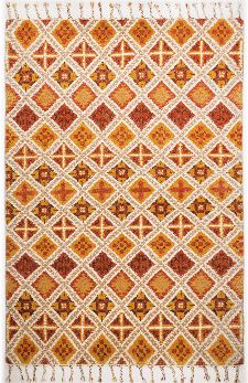 Bild: Fransenteppich Marmoucha (Terracotta; 170 x 240 cm)