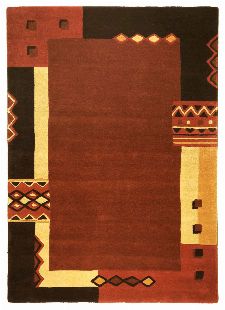 Bild: Schurwollteppich Florida (Terrakotta; 190 x 290 cm)