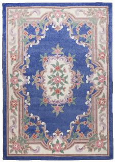 Bild: Aubusson Design Teppich Ming 501 (Blau; 160 x 230 cm)