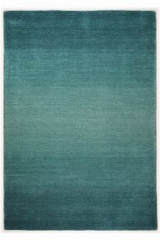 Bild: Schurwollteppich Wool Star Ombre (Türkis; 90 x 160 cm)