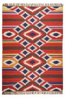 Bild: Ethno Teppich Kelus 6093 (Rot; 70 x 140 cm)