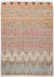 Bild: Teppich Smooth Comfort - Pastel Zigzag (65 x 135 cm)