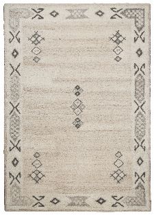 Bild: Royal Berber Teppich Bordüre - meliert (Beige; 90 x 160 cm)