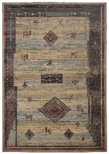 Bild: Teppich Gabiro Des.002 Gabbeh Optik (Beige; 160 x 235 cm)