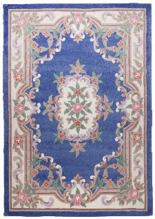 Bild: Aubusson Design Teppich Ming 501 (Blau; 240 x 340 cm)