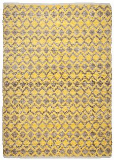 Bild: Teppich Smooth Comfort - Geometric (Gelb; 65 x 135 cm)