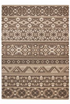 Bild: Ethno Teppich Timeless 002 (Beige; 160 x 230 cm)