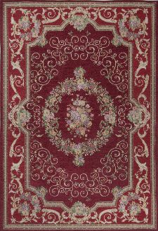 Bild: Klassischer Bordürenteppich Florentina (Rot; 240 x 340 cm)
