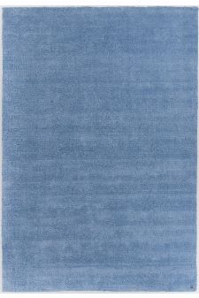 Bild: Kurzflor Teppich - Powder (Blau; 65 x 135 cm)