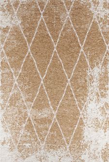 Bild: Vintage Teppich - Fine Lines (Gold; 140 x 200 cm)