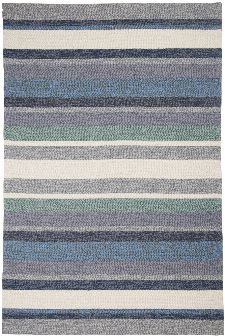 Bild: Gino Falcone Teppich Rosetta - Stripes (Blau; 120 x 180 cm)