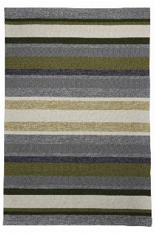 Bild: Gino Falcone Teppich Rosetta - Stripes (Grün; 70 x 140 cm)