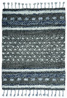 Bild: Tom Tailor Teppich Funky Nature (Grau/Blau; 135 x 65 cm)