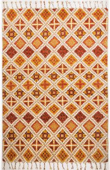 Bild: Fransenteppich Marmoucha (Terracotta; 140 x 200 cm)