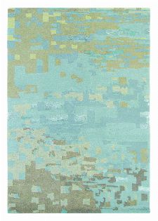 Bild: Designer Schurwollteppich Yara Mist 134218 (Hellblau; 250 x 350 cm)