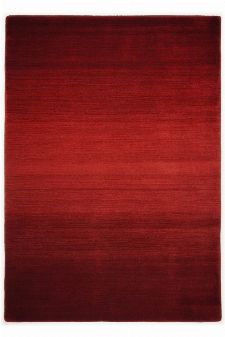 Bild: Schurwollteppich Wool Star Ombre - Rot